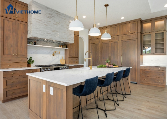 Tủ bếp MDF cốt gỗ